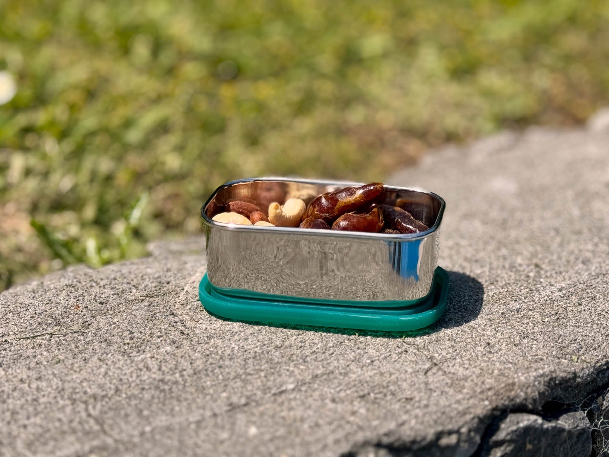 Airtight Rectangular Small Snack Container | Stainless Steel | 150ml - Meals In Steel