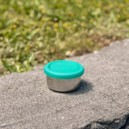Airtight Round Small Snack Dipper | Stainless Steel | 60ml | Stainless Steel Lunchbox NZ | Meals in Steel