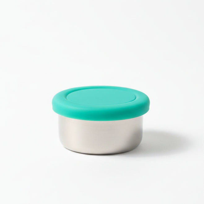 Airtight Round Small Snack Dipper | Stainless Steel | 60ml | Stainless Steel Lunchbox NZ | Meals in Steel