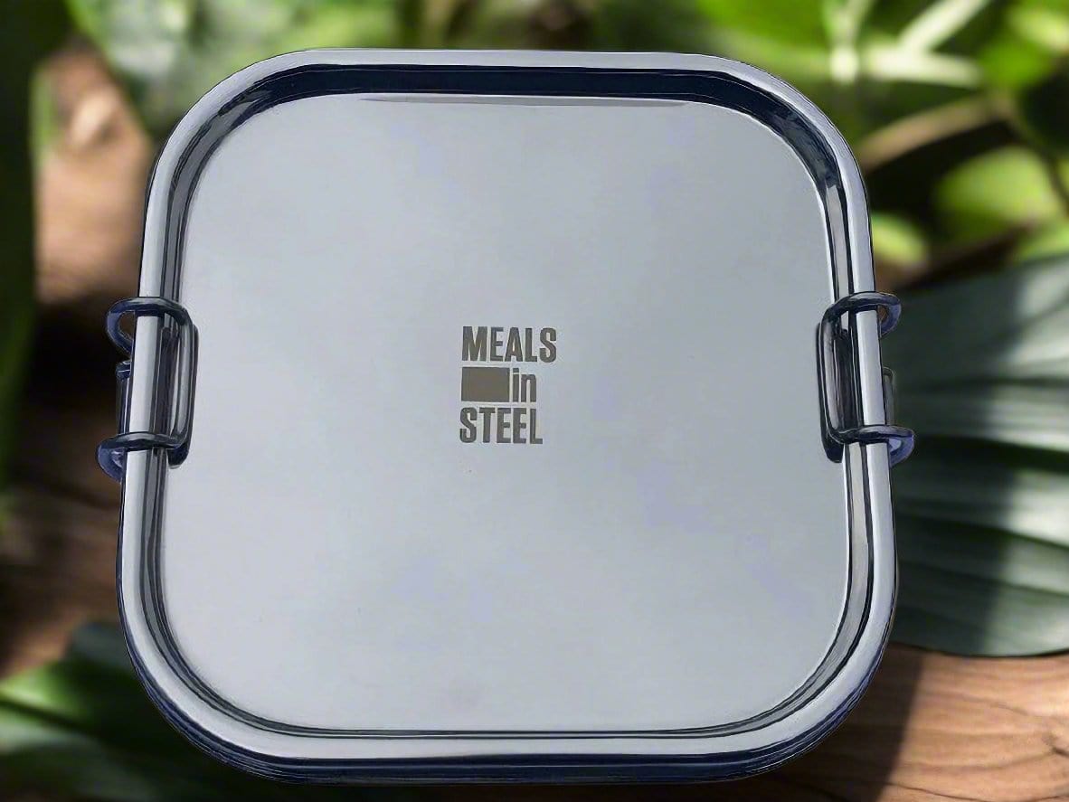 Airtight Square Lunch Box | Stainless Steel - Meals In Steel