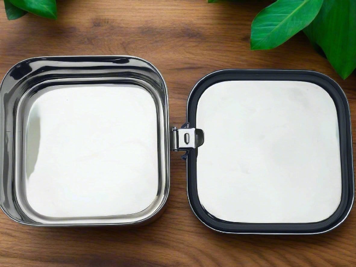 Airtight Square Lunch Box | Stainless Steel - Meals In Steel