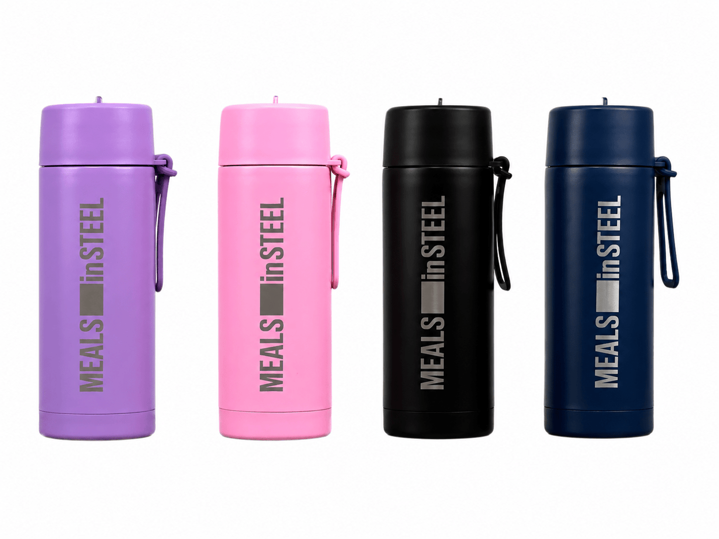Insulated Sipper Water Bottle with Steel Straw | 650ml (22oz) | Stainless Steel Lunchbox NZ | Meals in Steel