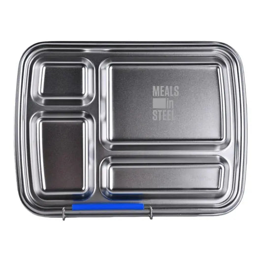 Jumbo Leakproof 4 Compartment Stainless Steel Lunch box – 1040ml - | Stainless Steel Lunchbox NZ | Meals in Steel