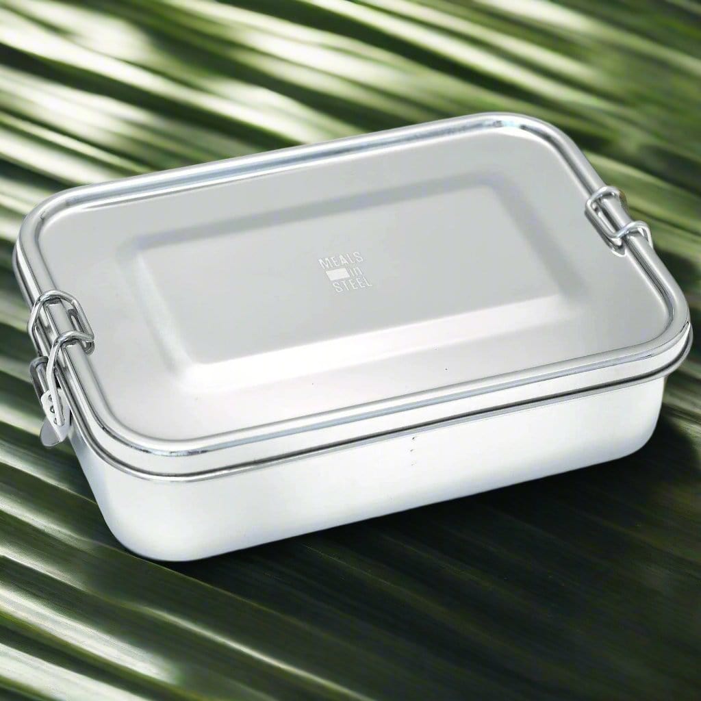 Leakproof Bento Box | Fixed Partitions | Stainless Steel - Meals In Steel