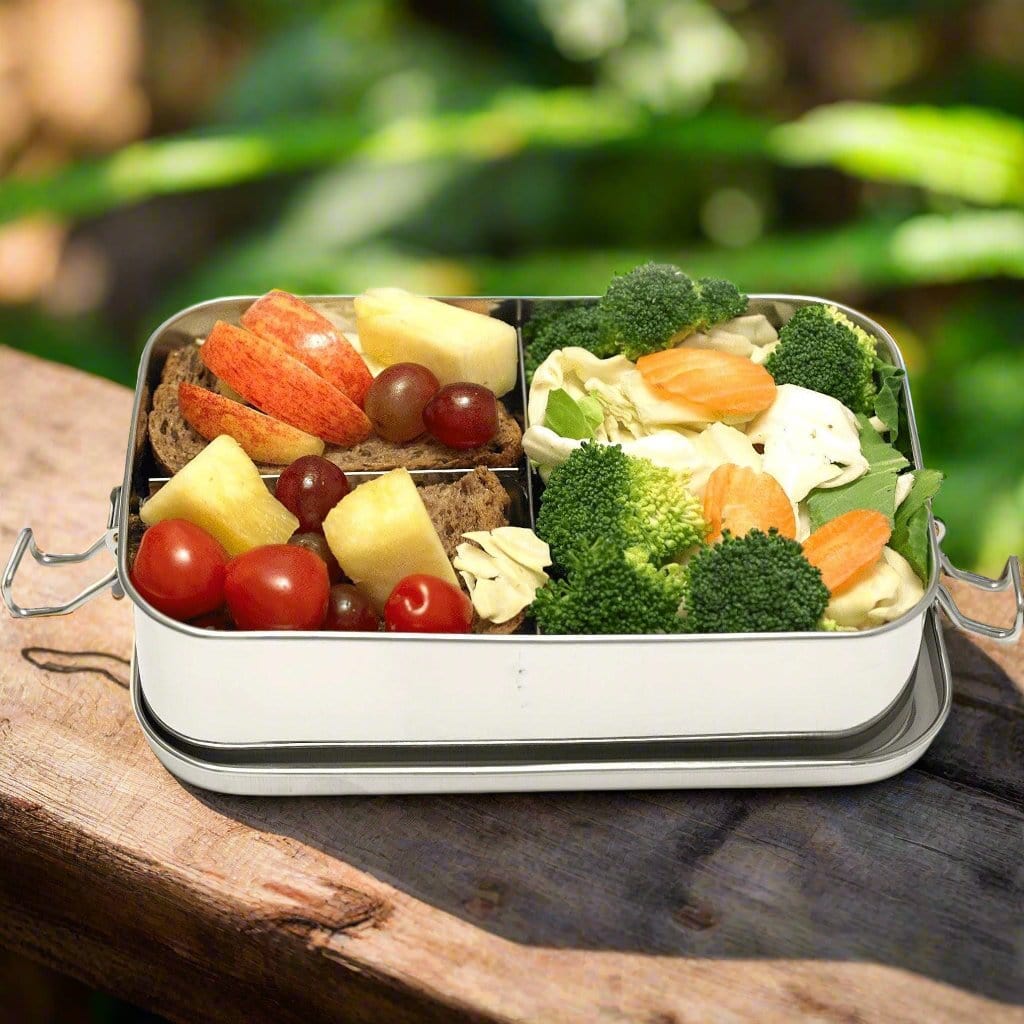 Leakproof Bento Box | Fixed Partitions | Stainless Steel - Meals In Steel