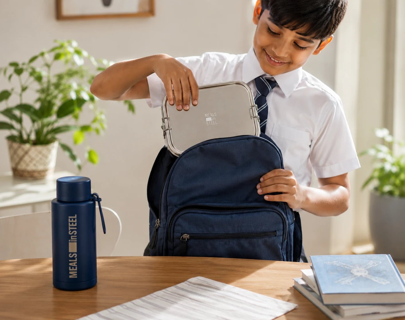 Leakproof Bento Lunchbox | Stainless Steel | 1500ml | Stainless Steel Lunchbox NZ | Meals in Steel