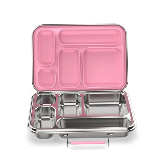 Leakproof 5 Compartment Bento Box | Stainless Steel | 935ml | Stainless Steel Lunchbox NZ | Meals in Steel