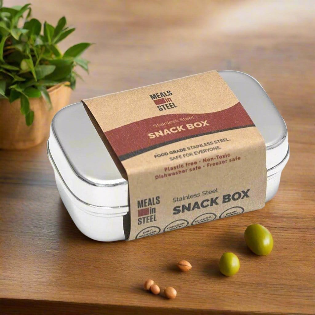 Small Snack Box | Stainless Steel - Meals In Steel