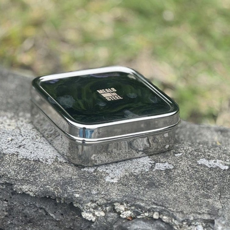 Square Sandwich Box | Stainless Steel | 800ml | Stainless Steel Lunchbox NZ | Meals in Steel