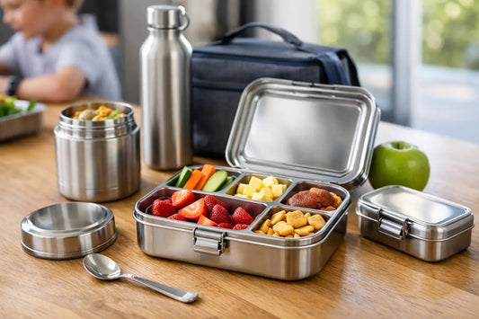 Leakproof Bento Lunch Box for Kids That Lasts - Meals In Steel