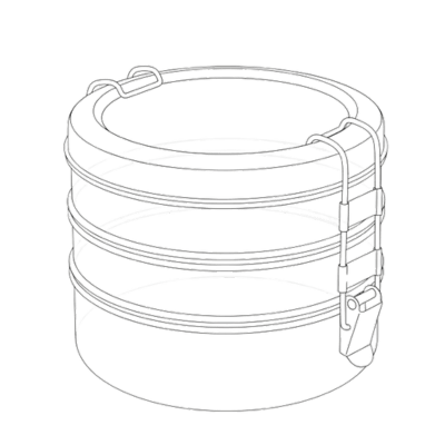 Twin Layer Lunchboxes - Meals In Steel