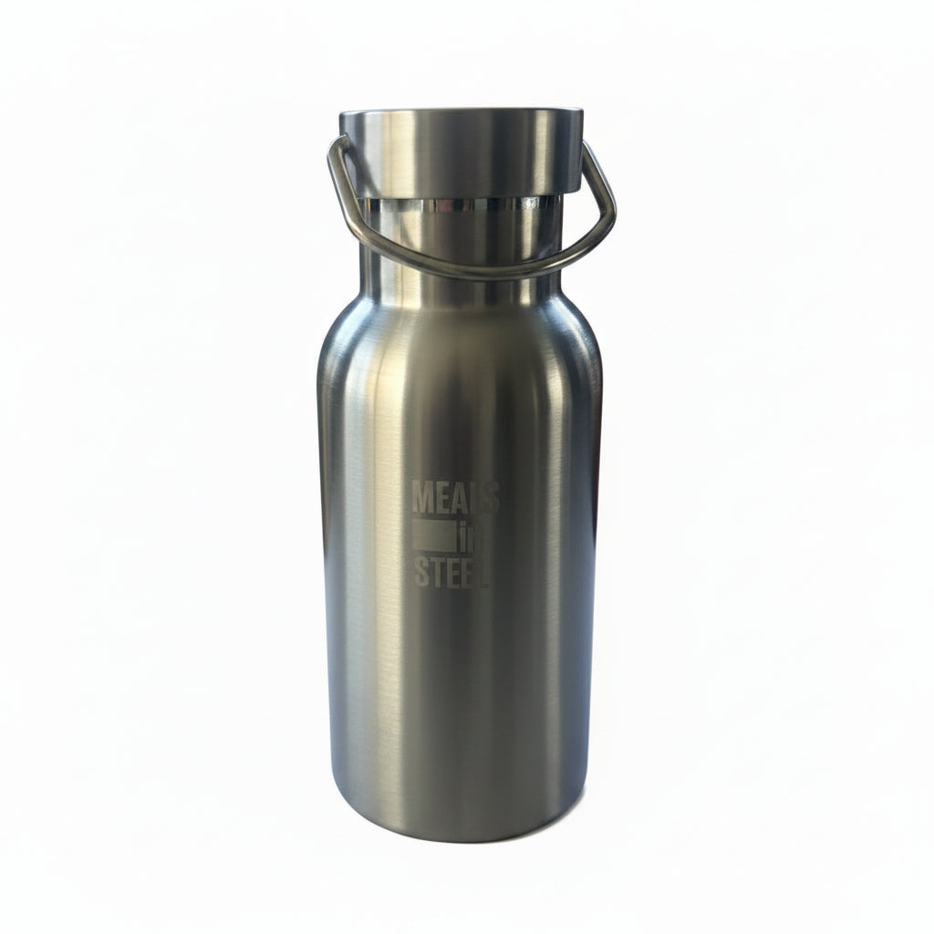 350ml stainless steel bottle-meals in steel