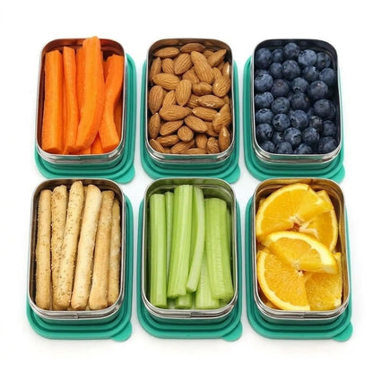 Airtight Rectangular Small Snack Container | Stainless Steel | 150ml | Stainless Steel Lunchbox NZ | Meals in Steel