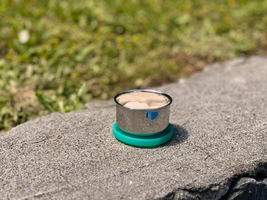 Airtight Round Small Snack Dipper | Stainless Steel | 60ml - Meals In Steel