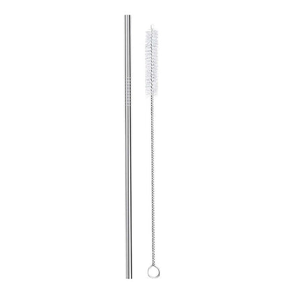 Bent Straw Pack with Vegan Cleaning Brush - Meals In Steel 