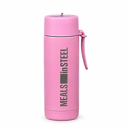 Insulated Sipper Water Bottle with Steel Straw | 650ml (22oz) | Stainless Steel Lunchbox NZ | Meals in Steel