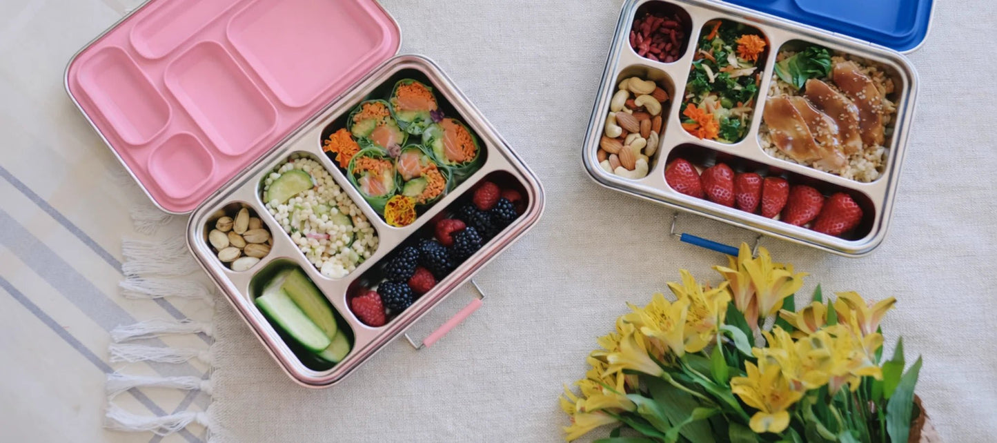 Jumbo Kids Stainless Steel Bento Box, 4 Compartment - 1020ml | Stainless Steel Lunchbox NZ | Meals in Steel
