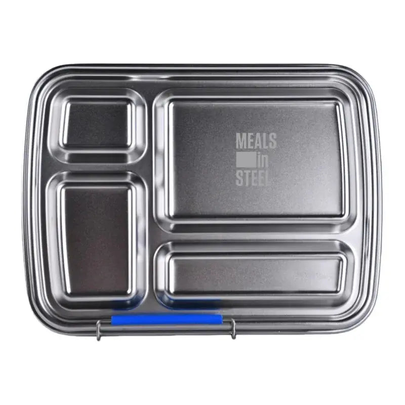 Jumbo Leakproof 4 Compartment Stainless Steel Lunch box – 1040ml - | Stainless Steel Lunchbox NZ | Meals in Steel