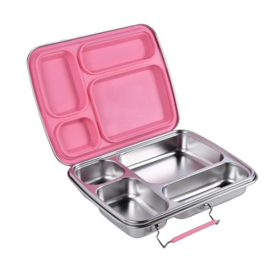 Jumbo Leakproof 4 Compartment Stainless Steel Lunch box – 1040ml - Pre Order 15th Feb | Stainless Steel Lunchbox NZ | Meals in Steel