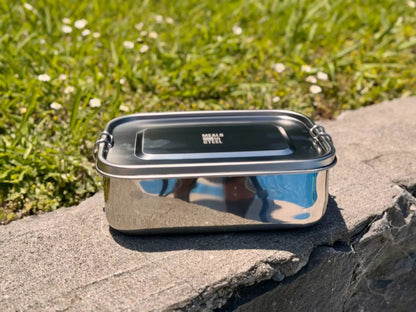 Large Leakproof Bento Lunchbox | Stainless Steel | 1500ml | Stainless Steel Lunchbox NZ | Meals in Steel