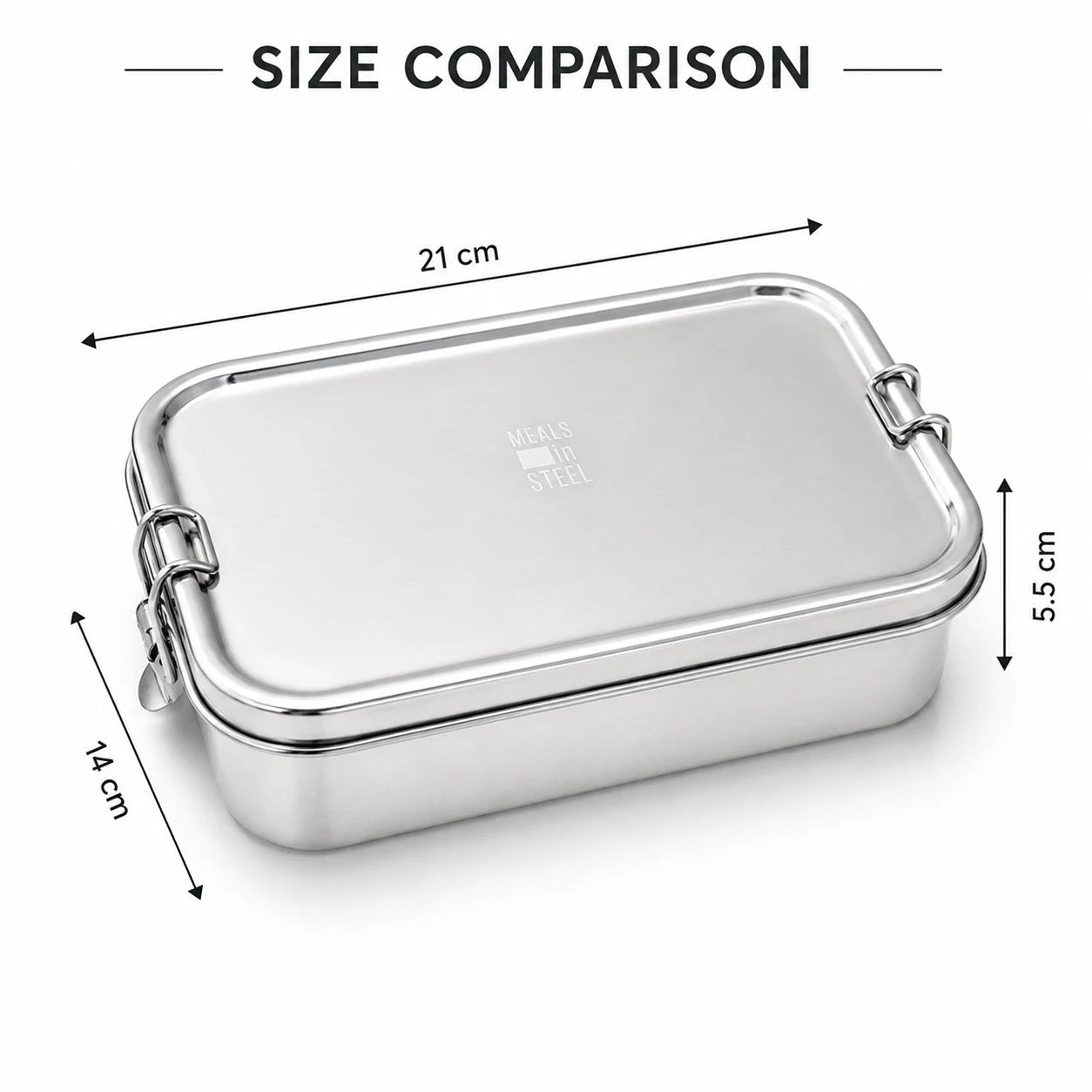 Leakproof Bento Lunchbox | Stainless Steel | 1500ml | Stainless Steel Lunchbox NZ | Meals in Steel