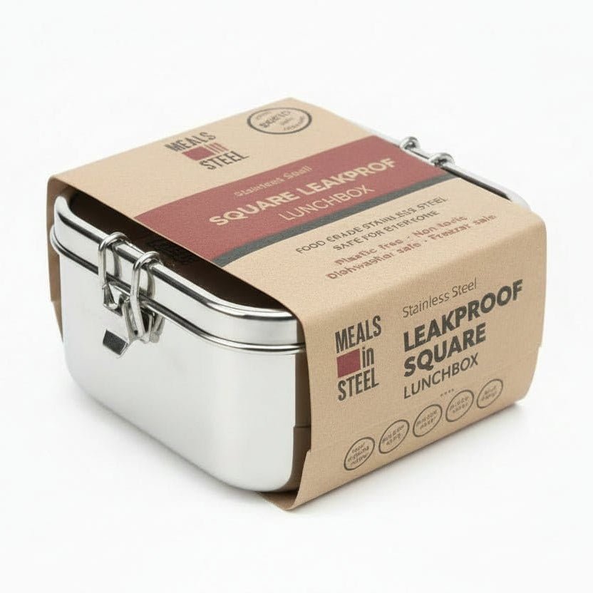 Leakproof Lunchbox & Bottle School Set – Choose Your Style Save $7 | Stainless Steel Lunchbox NZ | Meals in Steel