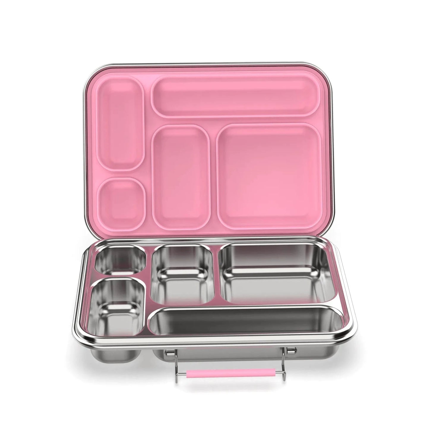 Meals In Steel  Stainless Steel Bento Leakproof Lunchbox Pink Pre-Order Leakproof Bento Box for Kids | Stainless Steel Lunch Box | 935ml