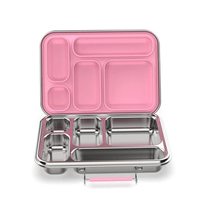 Meals In Steel  Stainless Steel Bento Leakproof Lunchbox Pink Pre-Order Leakproof Bento Box for Kids | Stainless Steel Lunch Box | 935ml