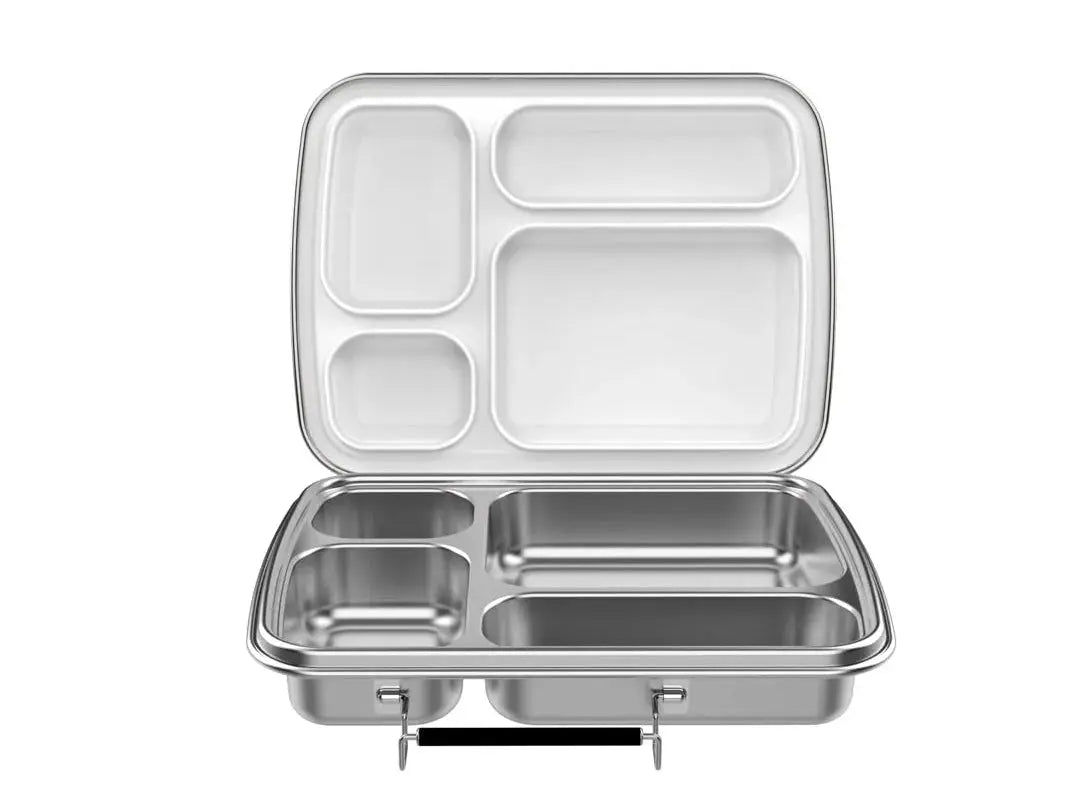 NEW | Leakproof 4 Compartment Bento - Stainless Steel Lunch box (1020ml) | Stainless Steel Lunchbox NZ | Meals in Steel