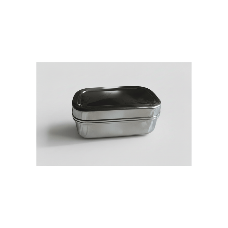 Oval Stainless Steel Snack Box – 350ml | Stainless Steel Lunchbox NZ | Meals in Steel