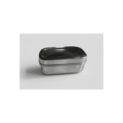 Oval Stainless Steel Snack Box – 350ml | Stainless Steel Lunchbox NZ | Meals in Steel