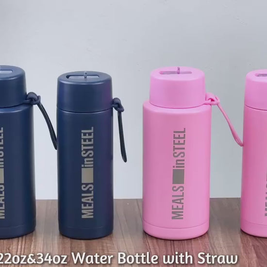 meals in steel drink bottle