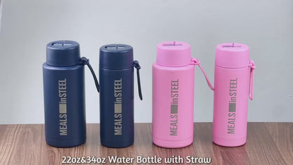 meals in steel drink bottle
