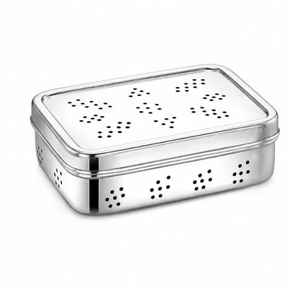 Rectangle Fridge Breathable Container | Stainless Steel | Stainless Steel Lunchbox NZ | Meals in Steel