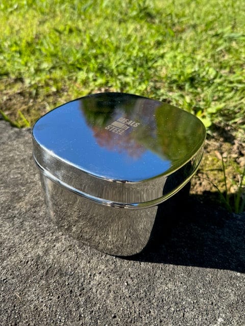 Square Deep Food Container Box | Stainless Steel | 1100ml - Meals In Steel