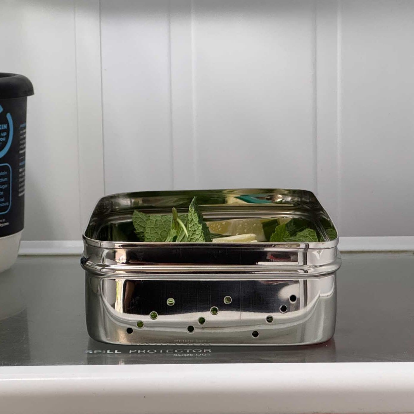 Square Deep Fridge Container | Stainless Steel - Meals In Steel