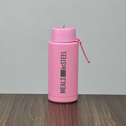 Stainless Steel Insulated Water Sipper Bottle with Straw | 1000ml (34oz) | Stainless Steel Lunchbox NZ | Meals in Steel