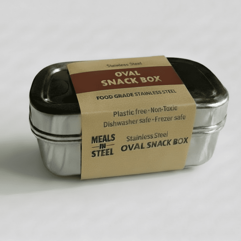 Stainless Steel Snack Box Set – 3 Pack Save $10 | Stainless Steel Lunchbox NZ | Meals in Steel