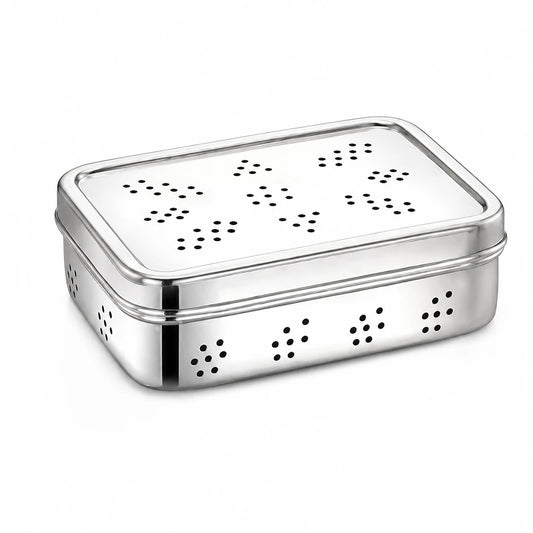 Rectangle Fridge Breathable Container | Stainless Steel